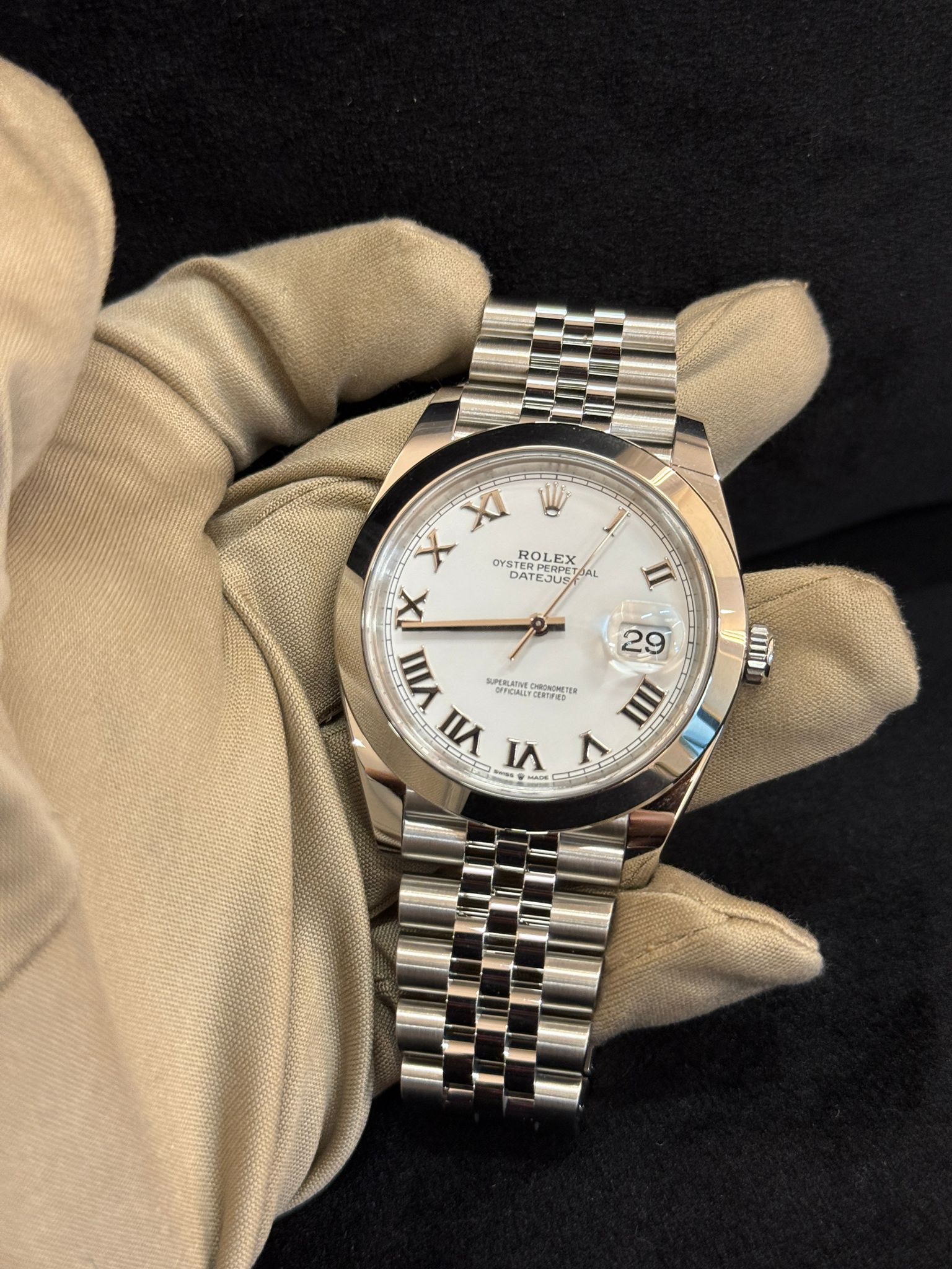 Rolex Datejust 41 126300 White Roman Jubilee 2024