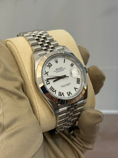 Rolex Datejust 41 126300 White Roman Jubilee 2024