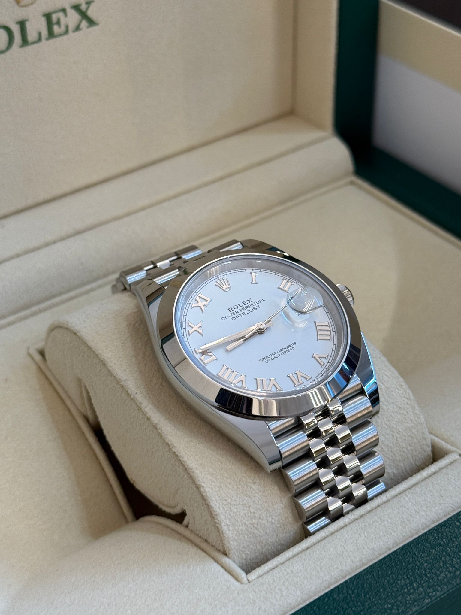 Rolex Datejust 41 126300 White Roman Jubilee 2024