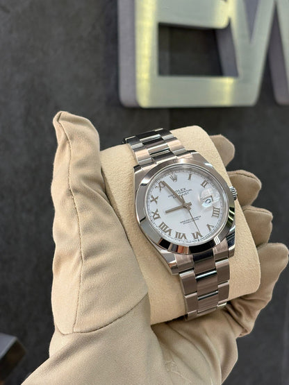 Rolex Datejust 41 126300 White Roman Oyster 2024