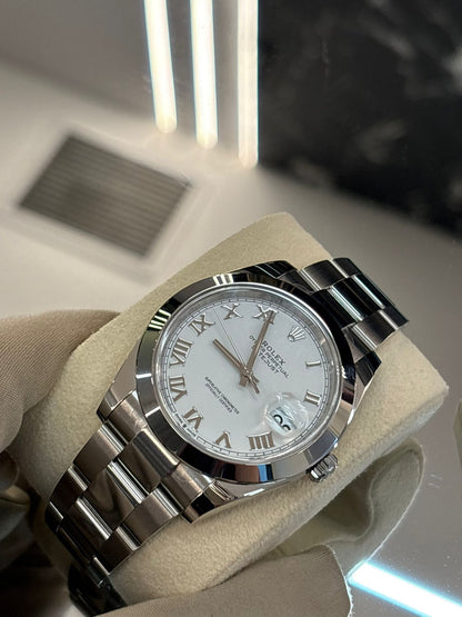 Rolex Datejust 41 126300 White Roman Oyster 2024