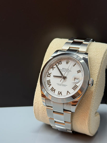 Rolex Datejust 41 126300 White Roman Oyster 2024