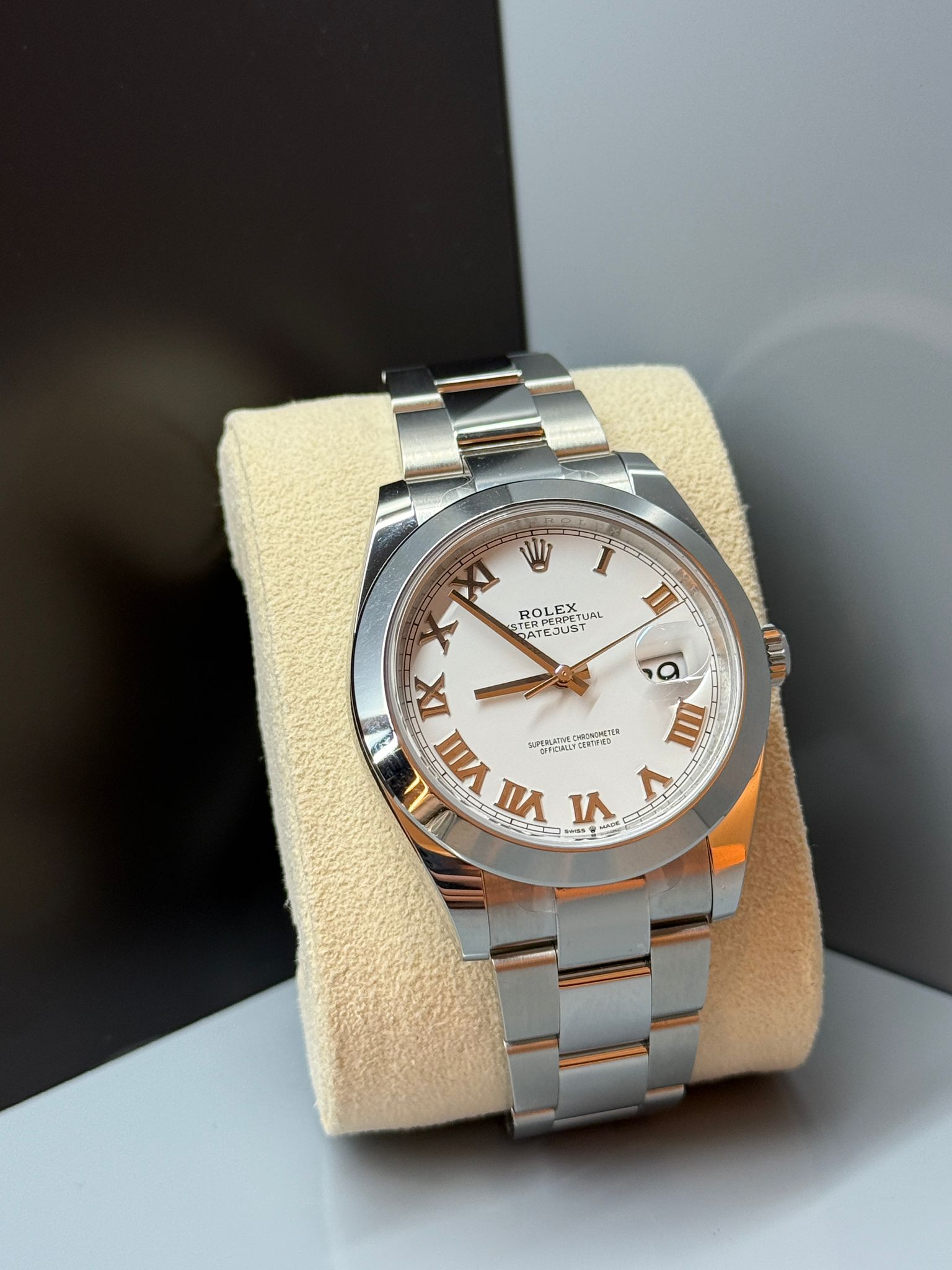 Rolex Datejust 41 126300 White Roman Oyster 2024