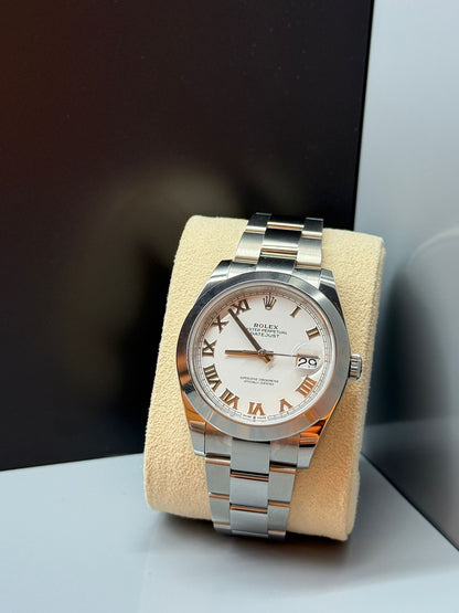 Rolex Datejust 41 126300 White Roman Oyster 2024