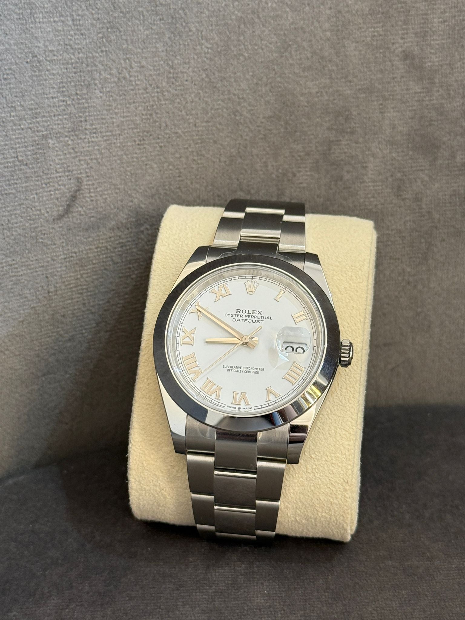 Rolex Datejust 41 126300 White Roman Oyster 2024