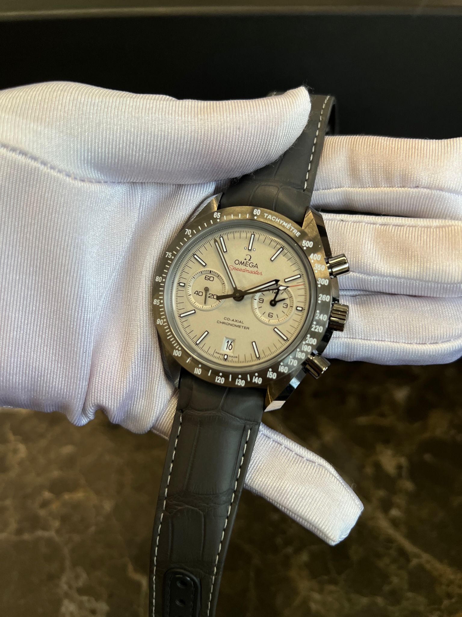 Omega 311.93.44.51.99.002 Speedmaster Moonwatch Co-Axial Grey Side of the Moon