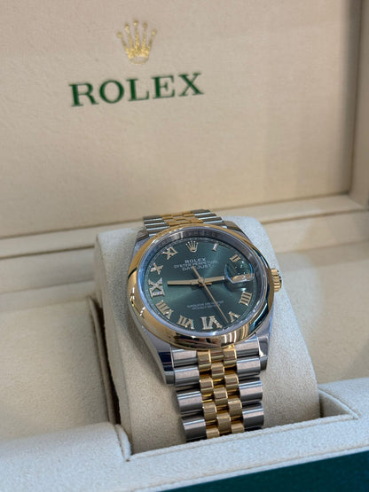 Rolex Datejust 36 126203 Green VIIX Jubilee 2025