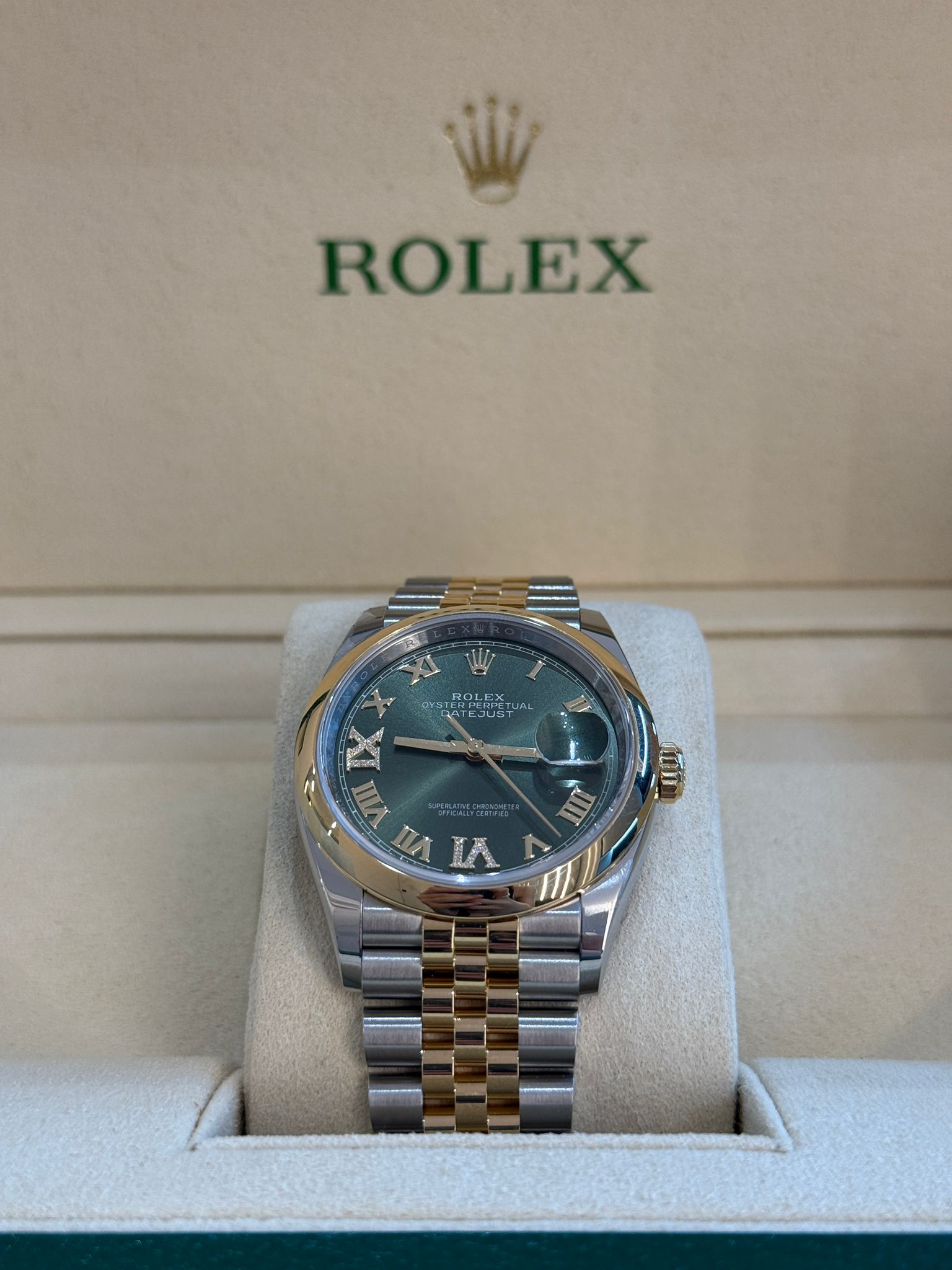 Rolex Datejust 36 126203 Green VIIX Jubilee 2025