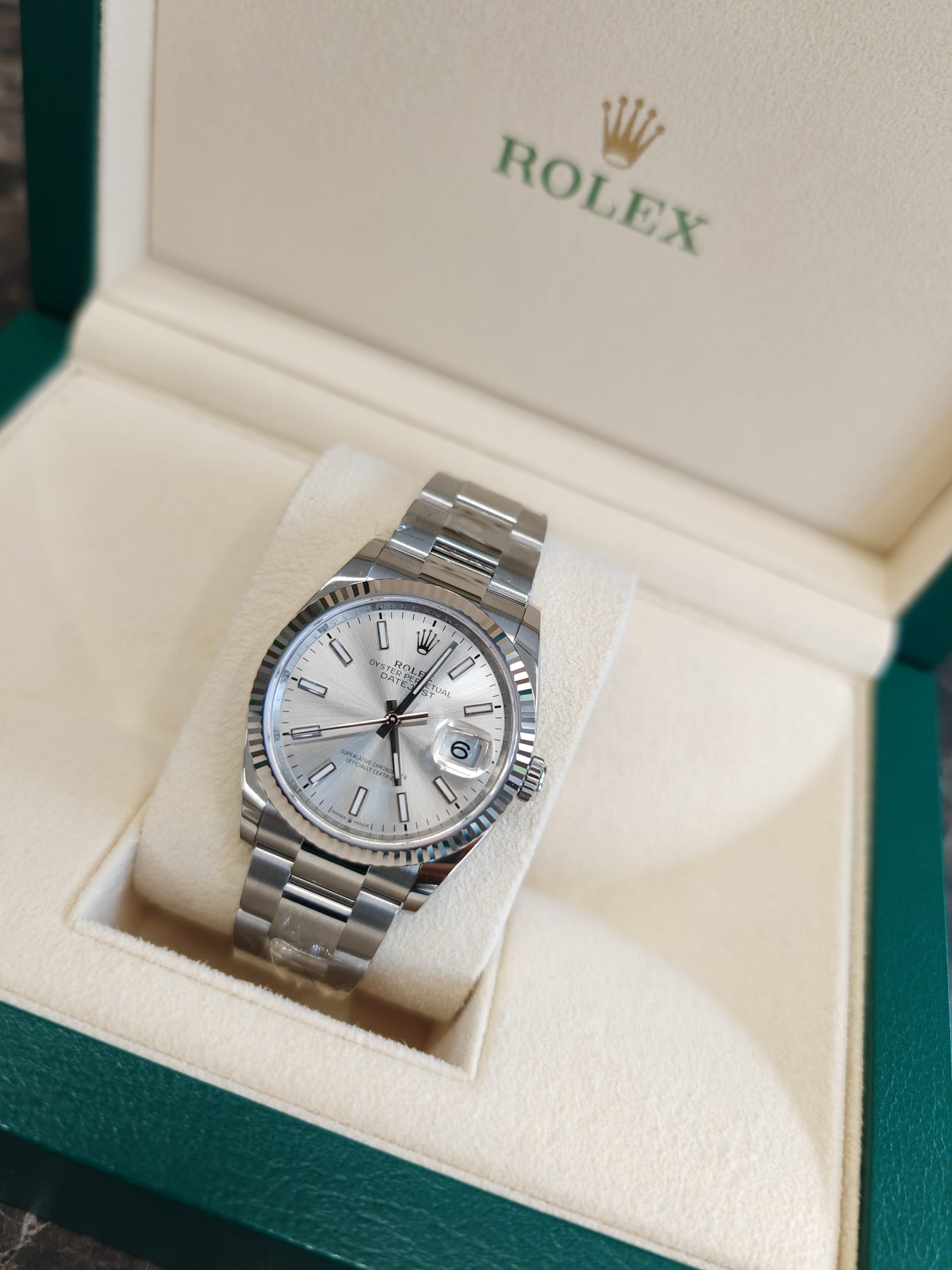 Rolex Datejust 36 126234 Silver Index Oyster 2025