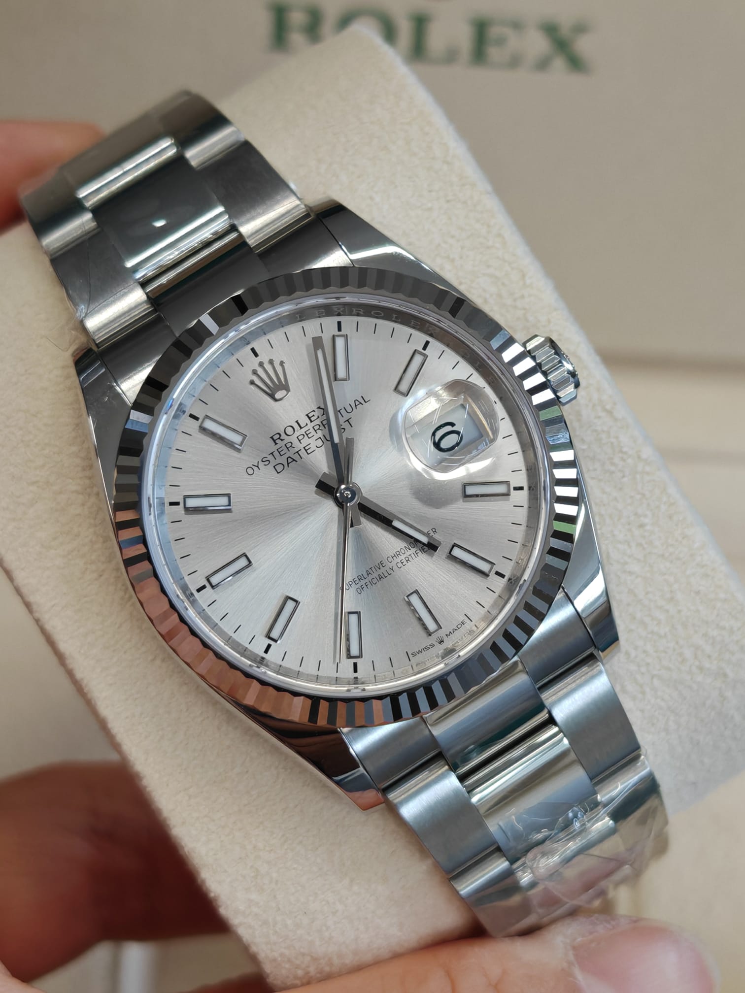 Rolex Datejust 36 126234 Silver Index Oyster 2025