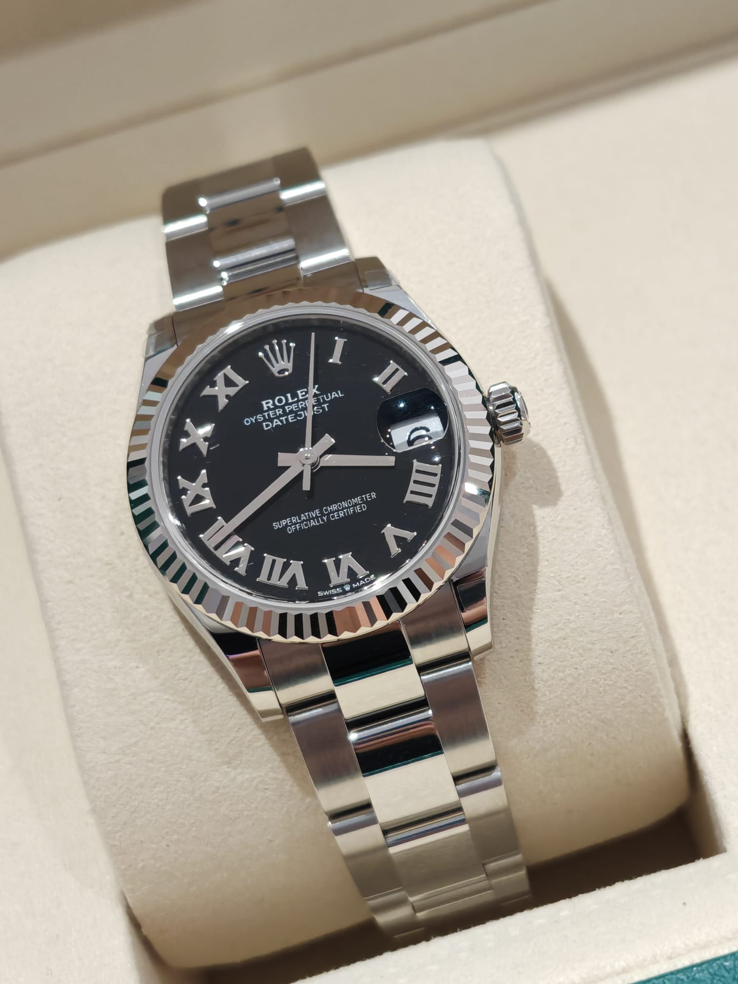 Rolex Datejust 31 278274 Black Roman Oyster 2025