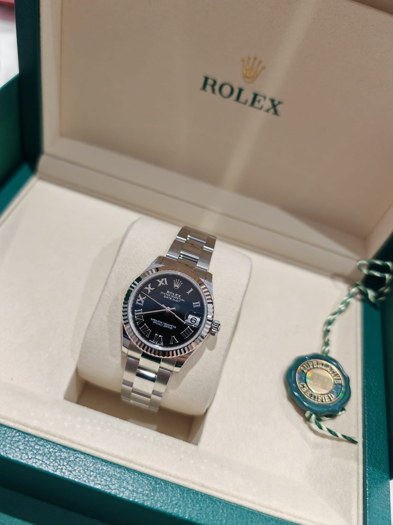 Rolex Datejust 31 278274 Black Roman Oyster 2025