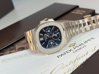Patek Philippe 5740/1G-001 Nautilus Perpetual Calendar 5740 White Gold / Blue 2025