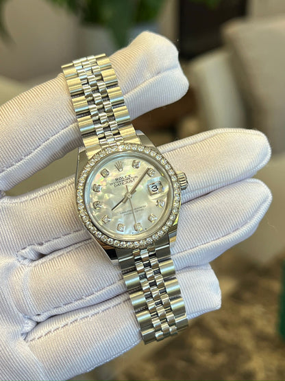 Rolex Lady-Datejust 28 279384RBR NG White Jubilee
