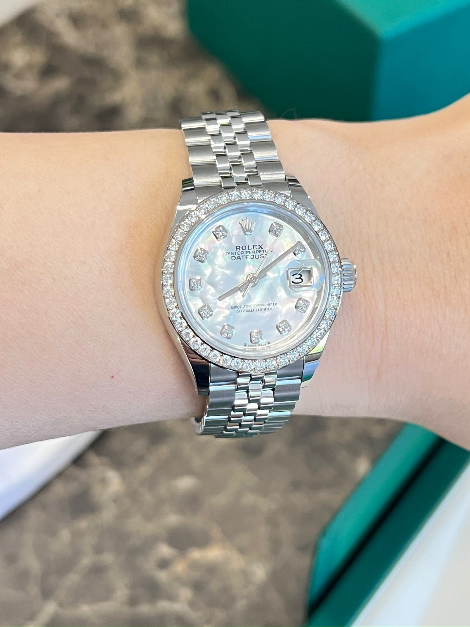Rolex Lady-Datejust 28 279384RBR NG White Jubilee