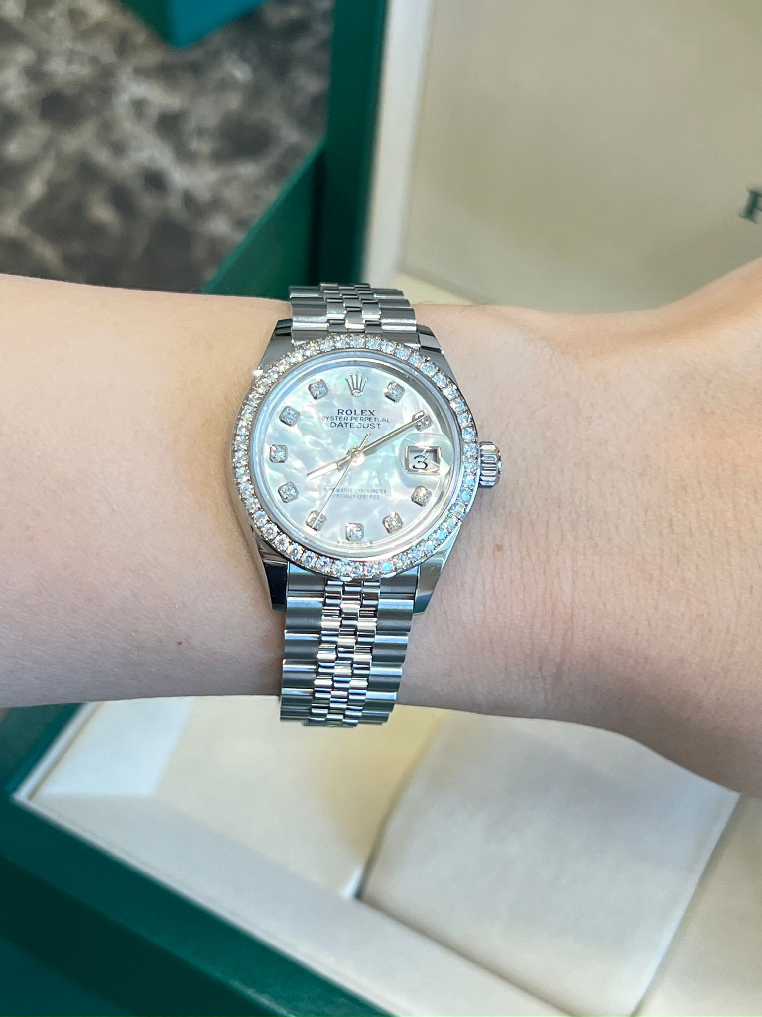 Rolex Lady-Datejust 28 279384RBR NG White Jubilee