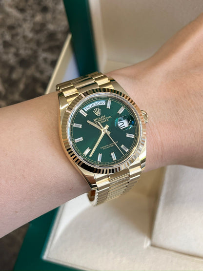Rolex Day-Date 36 128238A Green 2026