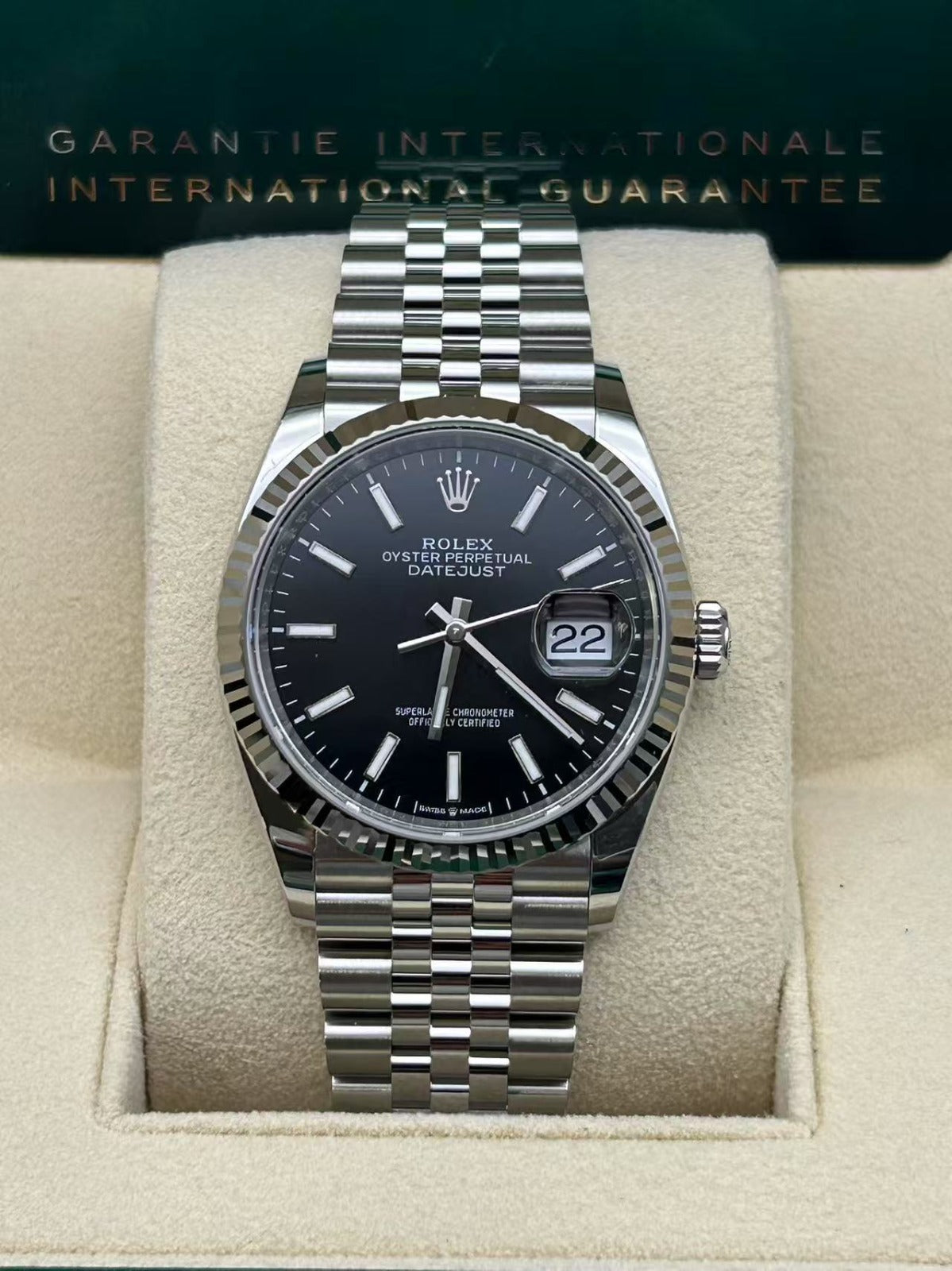 Rolex Datejust 36 126234 BLACK INDEX JUB
