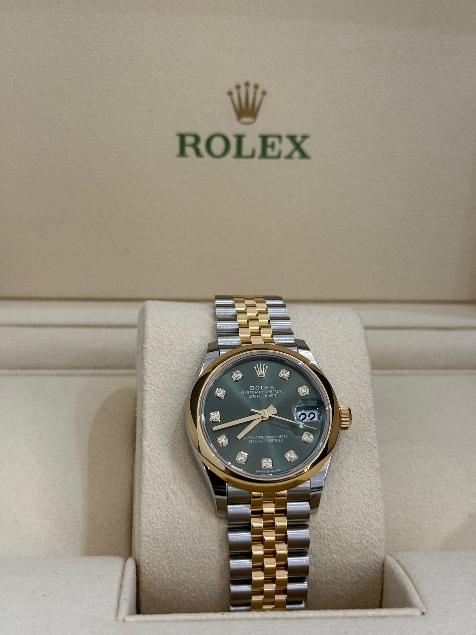Rolex Datejust 31 278243G Green Jubilee 2025