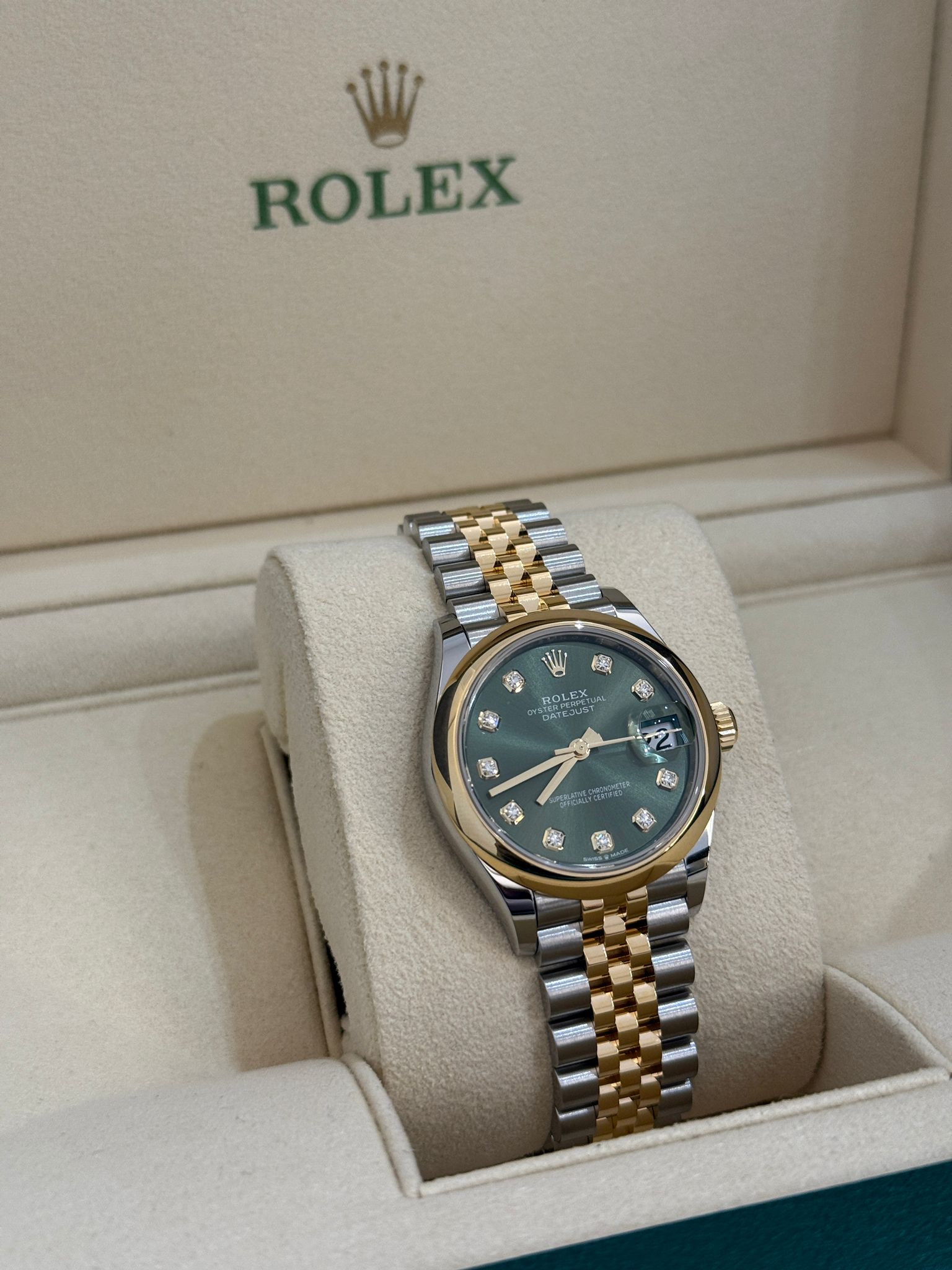 Rolex Datejust 31 278243G Green Jubilee 2025