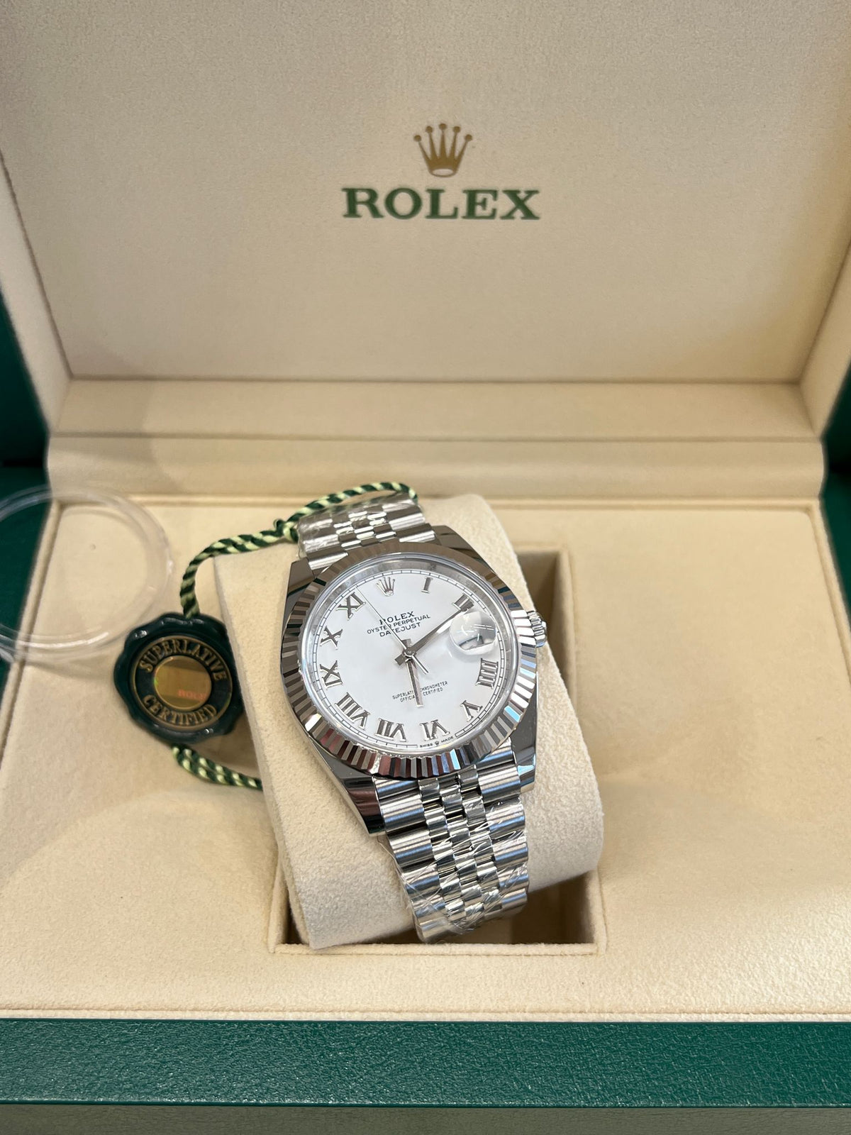 Rolex Datejust 41 126334 White Roman Jubilee 2025