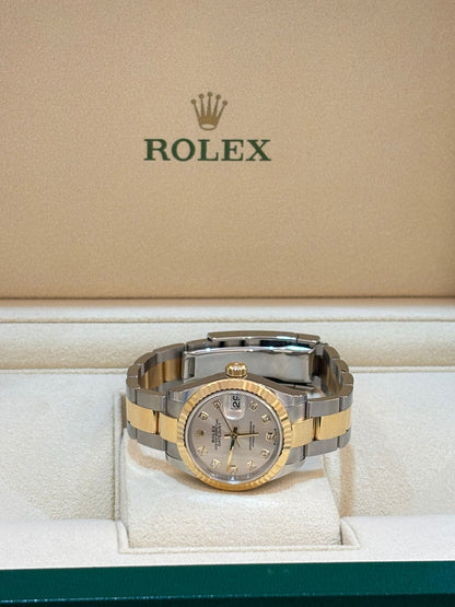 Rolex Lady-Datejust 28 279173G Silver Diamonds Oyster 2026