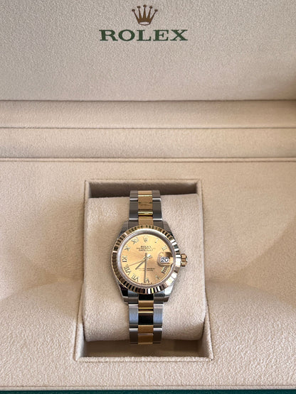 Rolex Lady‑Datejust 28 279173 Champagne Roman Oyster