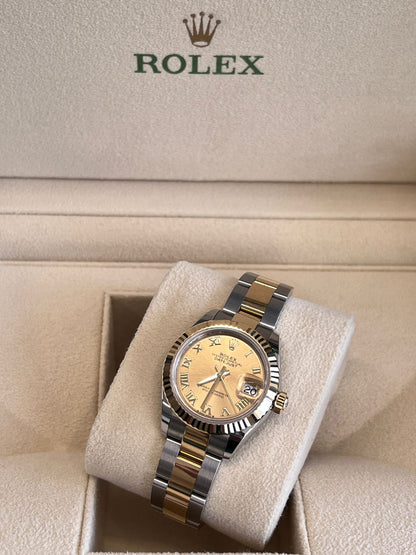 Rolex Lady‑Datejust 28 279173 Champagne Roman Oyster