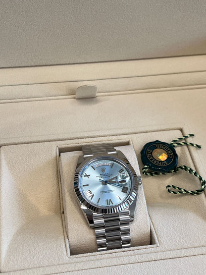 Rolex Day-Date 40  228236 ICE BLUE ROMAN