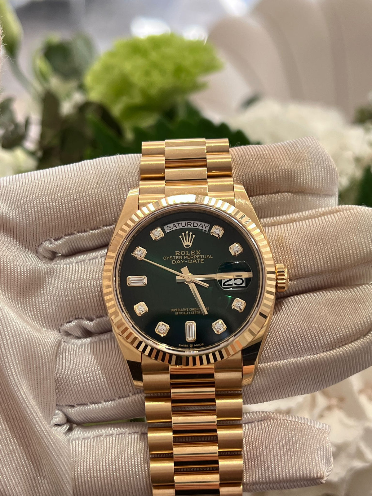 Rolex Day-Date 36 128238G Green Ombre 2025