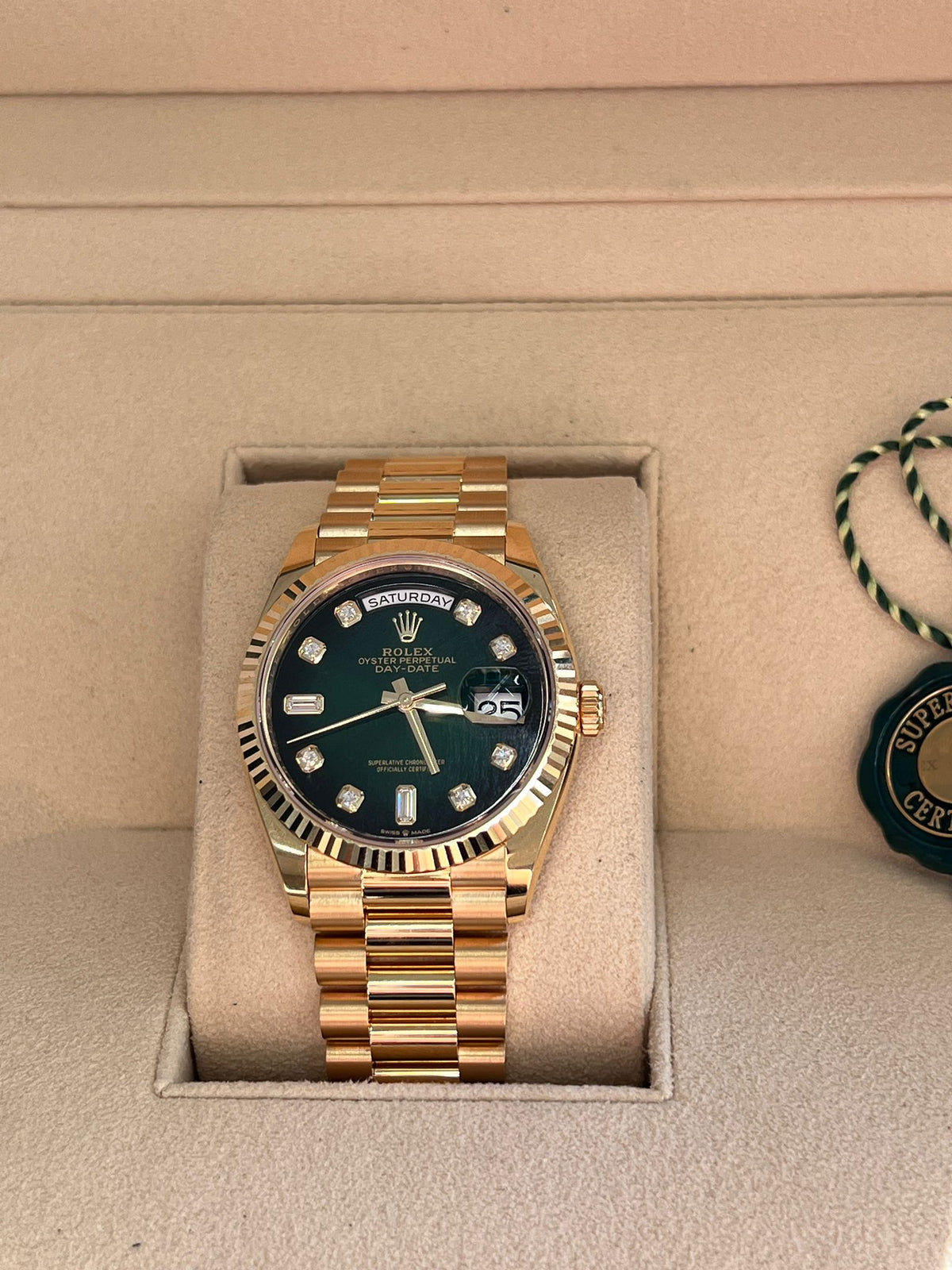 Rolex Day-Date 36 128238G Green Ombre 2025