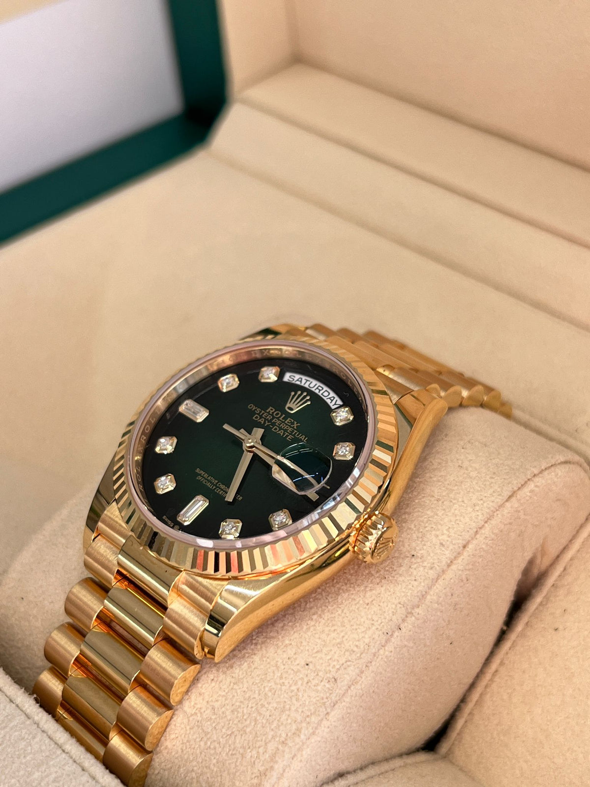 Rolex Day-Date 36 128238G Green Ombre 2025