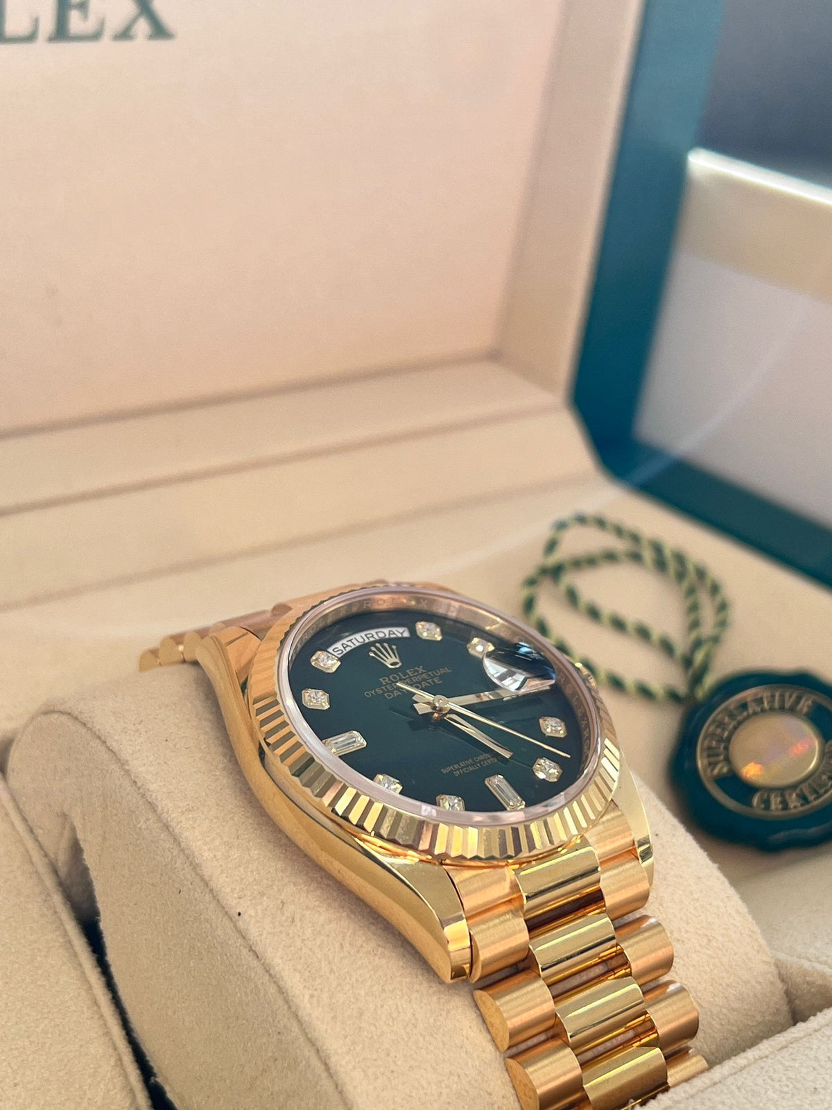 Rolex Day-Date 36 128238G Green Ombre 2025