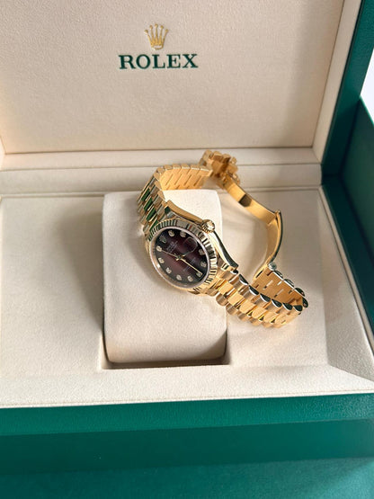 Rolex Datejust 31 278278G Red Ombre President Set with Diamonds 2026