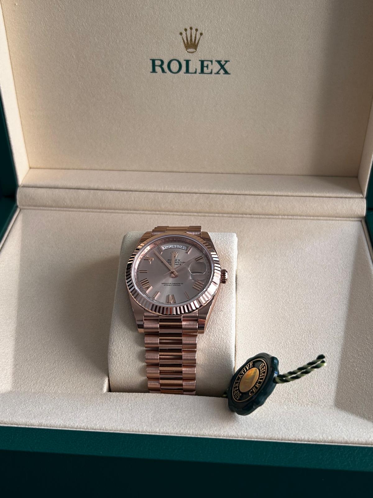 Rolex Day-Date 40 228235 Sundust Roman 2025