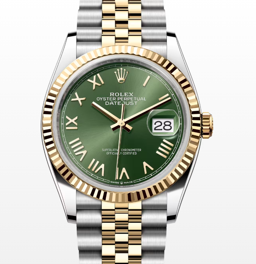 Rolex Datejust 36 126233 NEW GREEN ROMAN JUB 2026