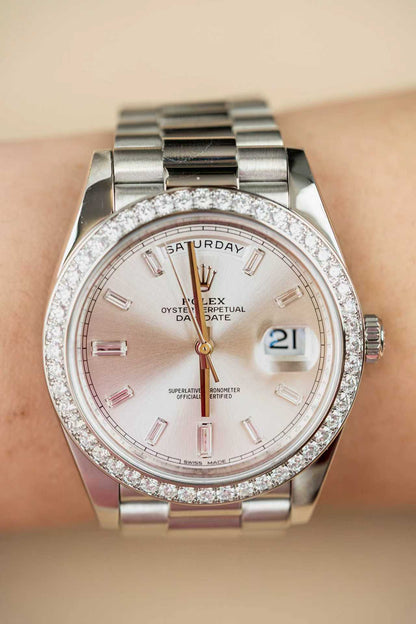 Rolex Day-Date 40 228349 Silver Naked