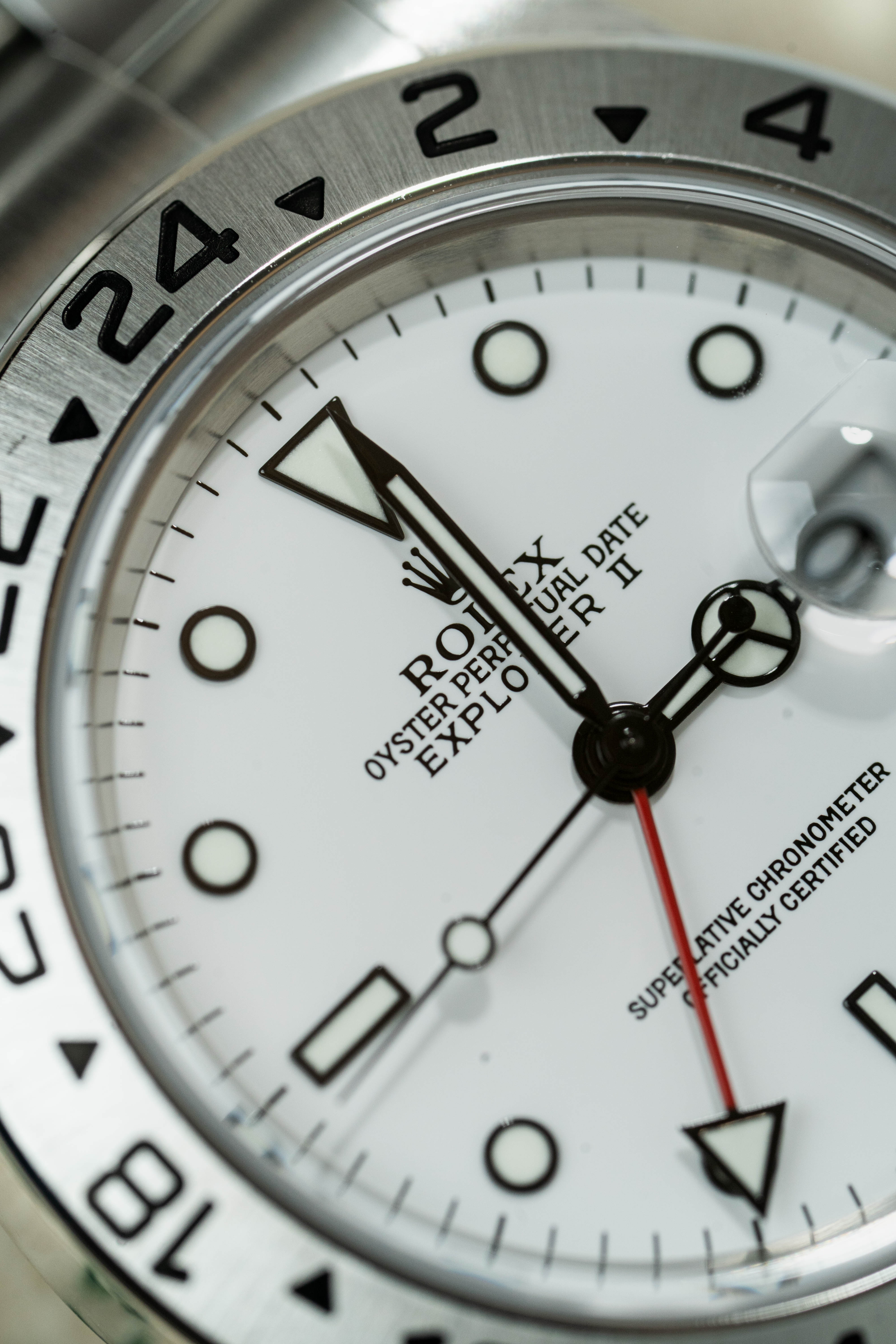 Rolex Explorer II 16570 White Naked