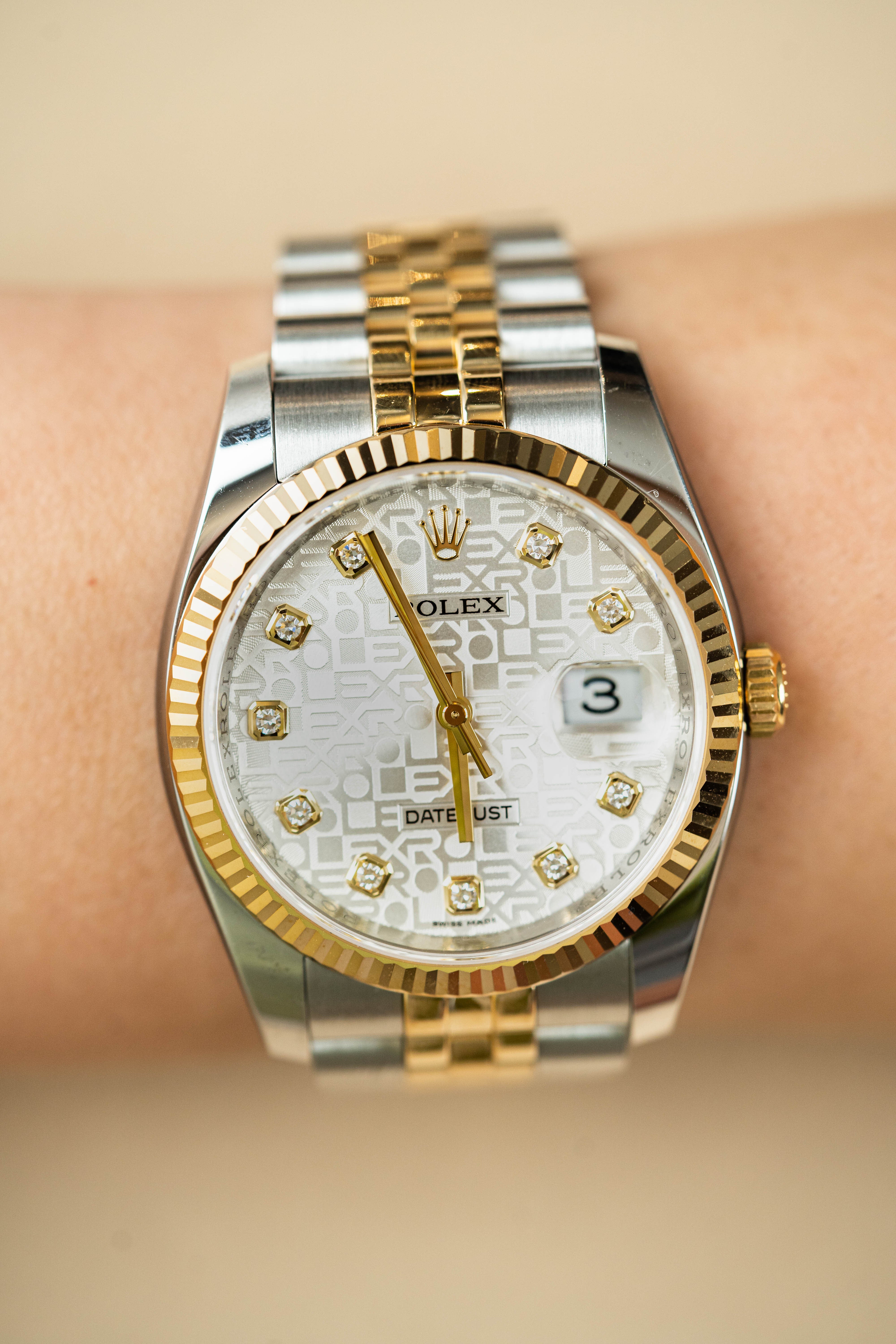 Rolex Datejust 36 116233 White Computer 2015 Full Set
