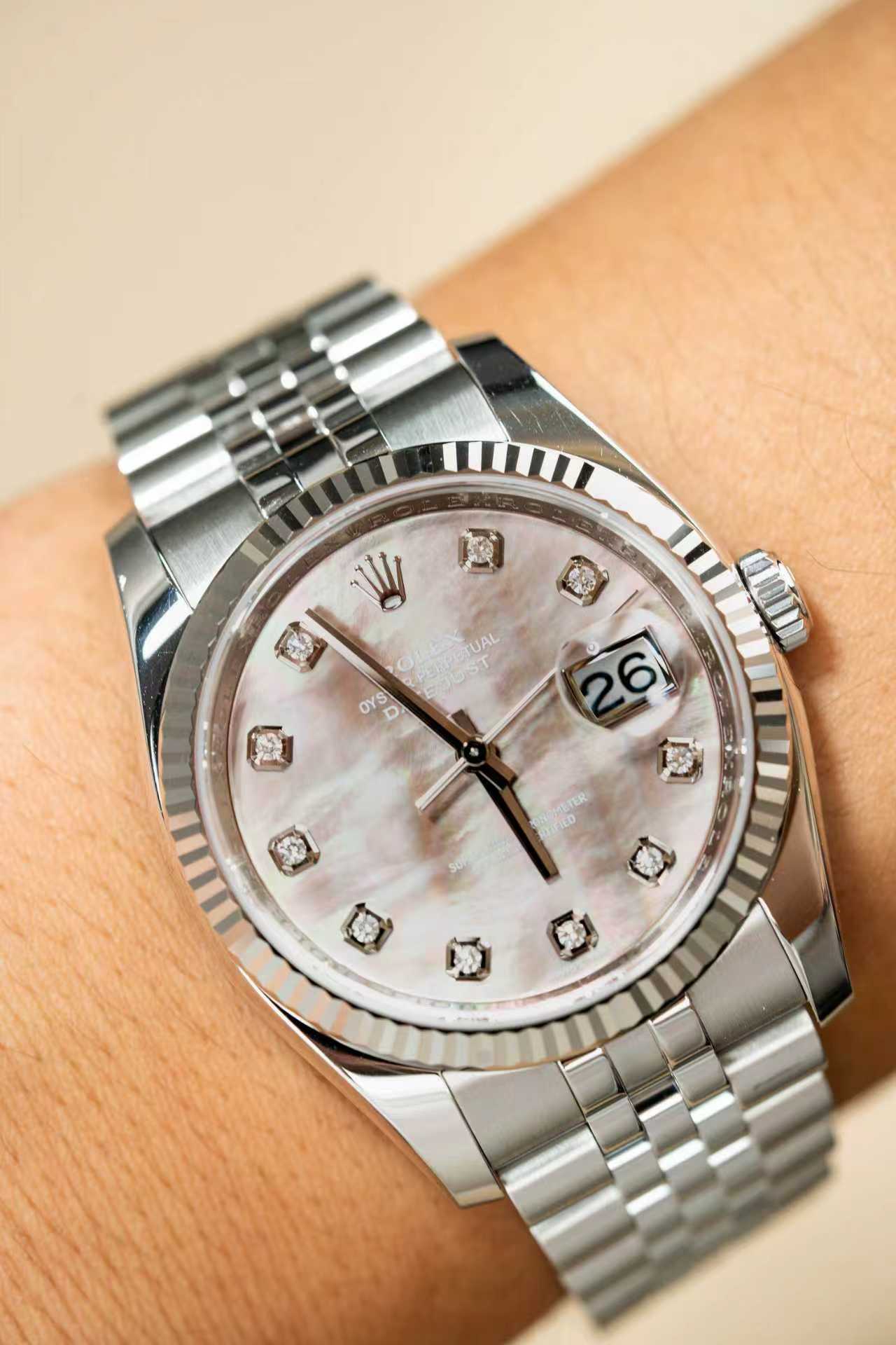 Rolex Datejust 36 116234 Mother of pearl-Black 2012 Full Set