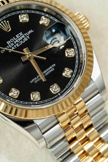 ROLEX 126233 black diamond jubilee 20links