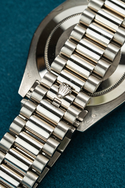 Rolex Day-Date II 218349 Silver Naked