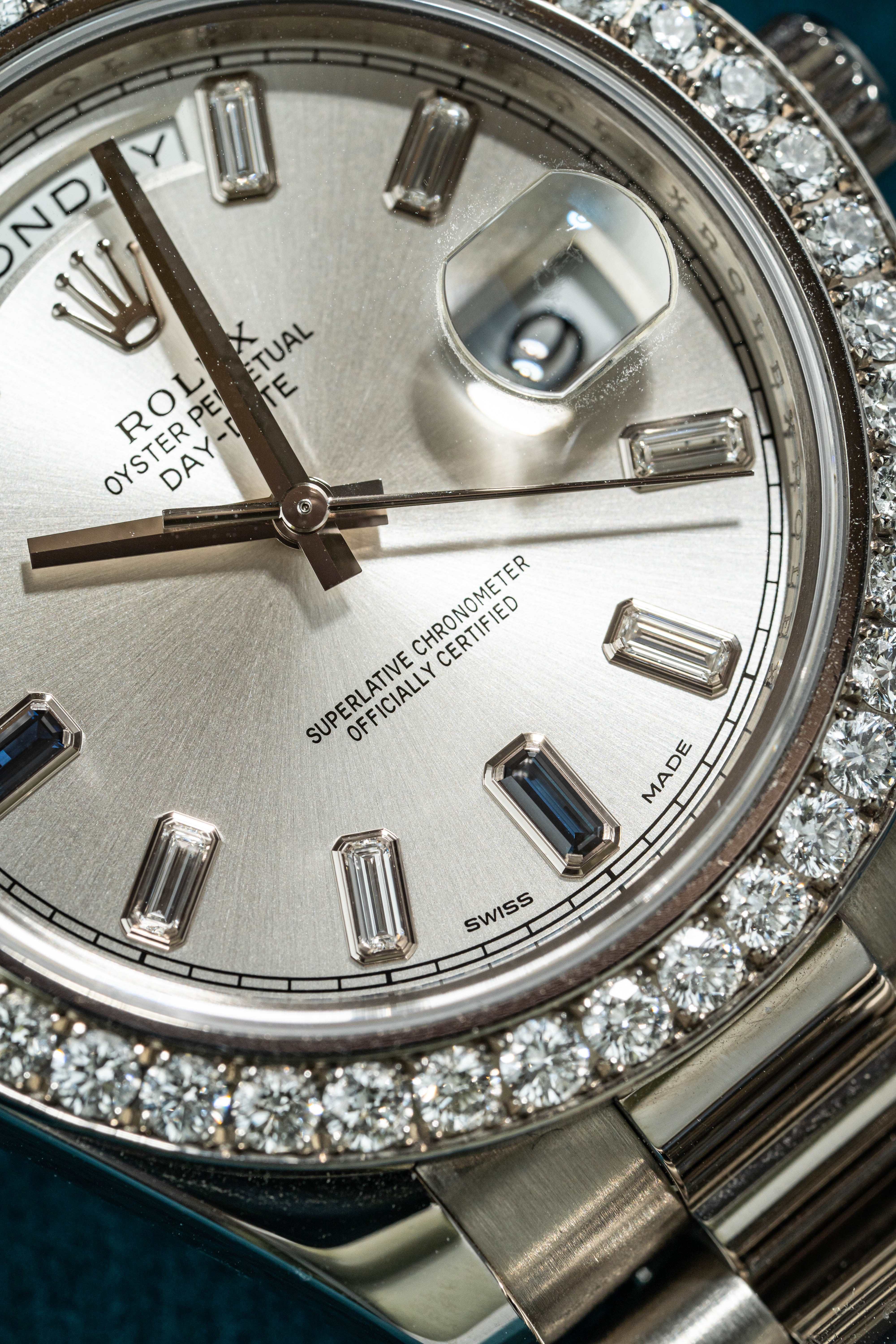 Rolex Day-Date II 218349 Silver Naked