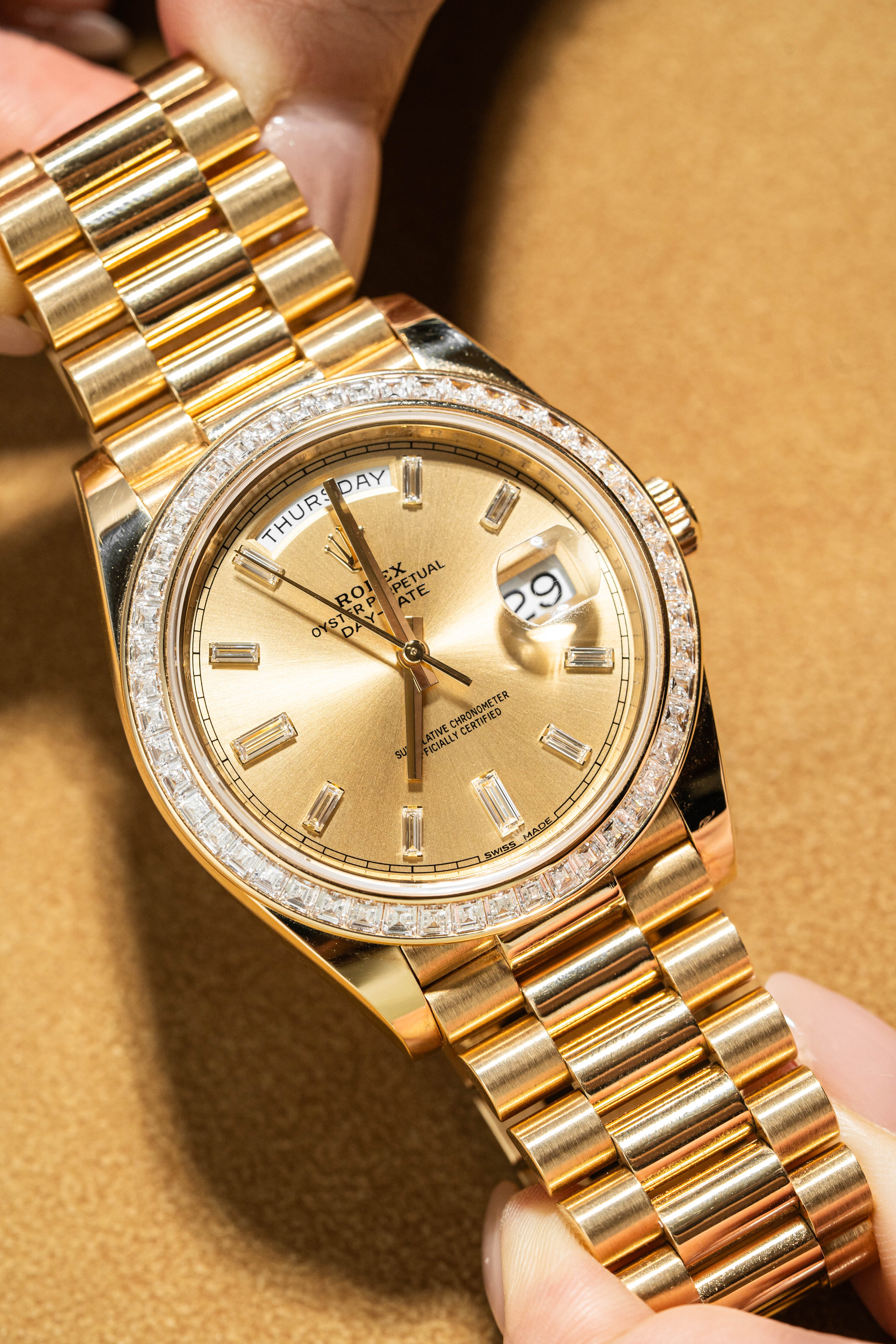 Rolex Day-Date 40 228398 Champagne 2017 Full Set