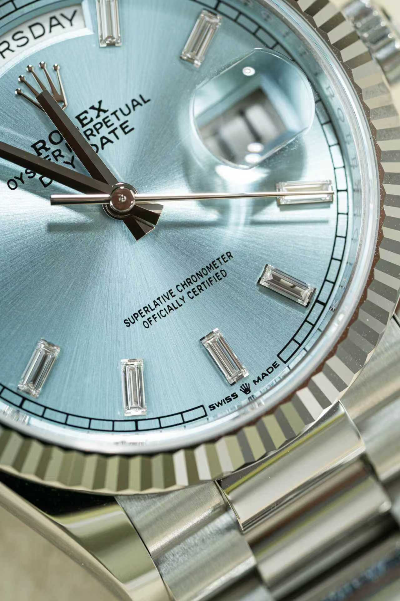 Rolex Day Date 128236 Ice Blue 2025 Full Set