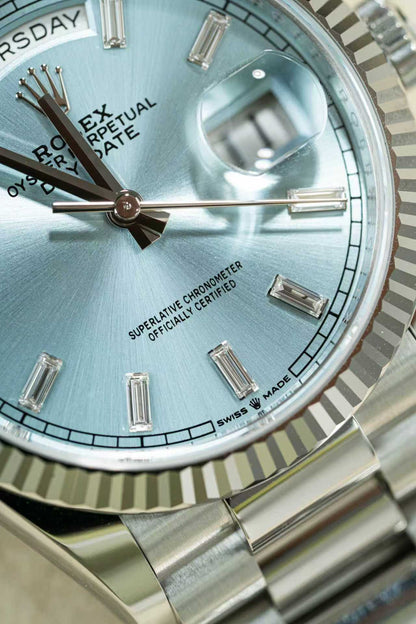 Rolex Day Date 128236 Ice Blue 2025 Full Set
