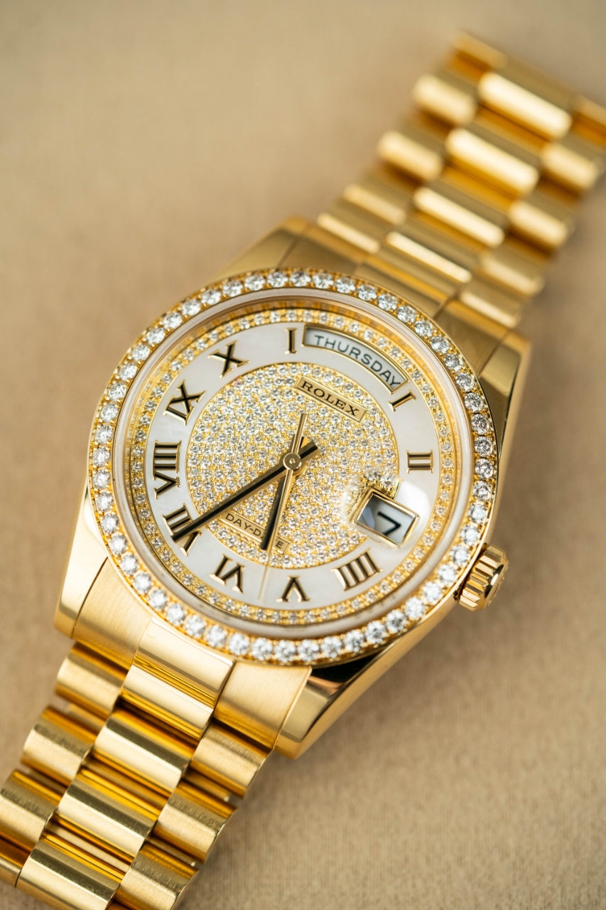Rolex Day-Date 118348 White 2011 Full Set