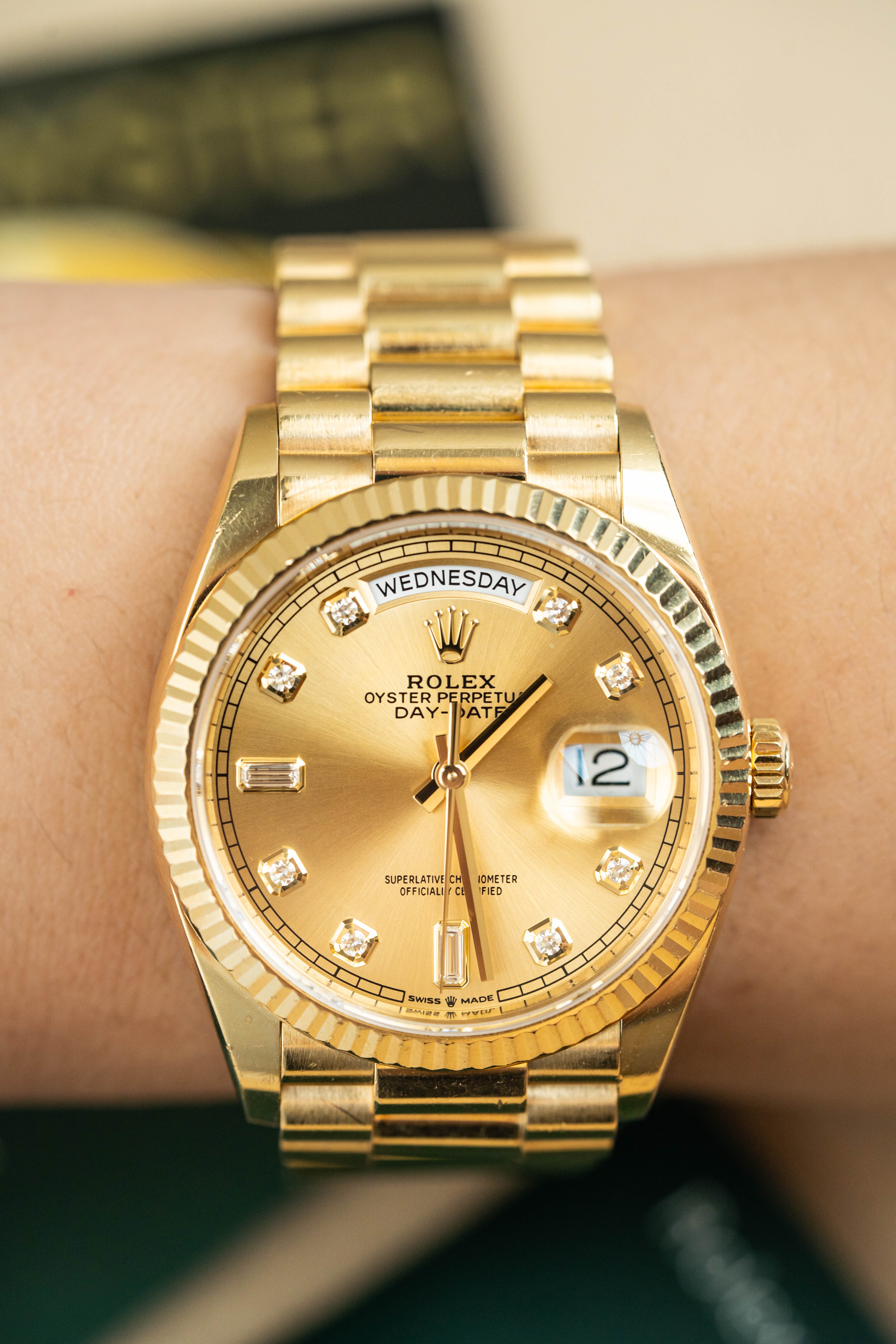 Rolex Day-Date 36 128238 Champ 2022 Full Set