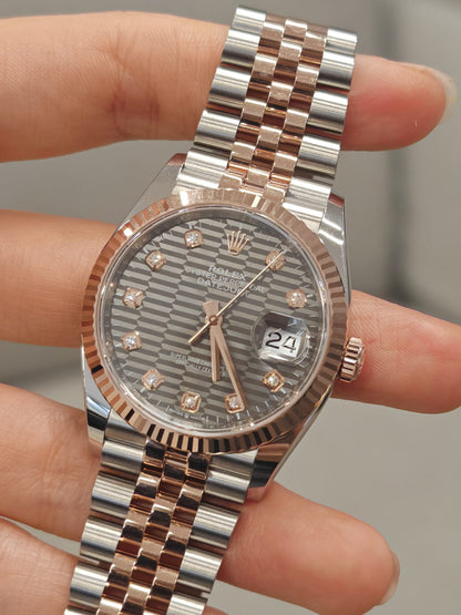 Rolex Datejust 36 126231G Grey Fluted Jubilee 2024