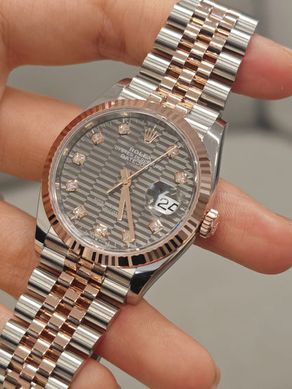 Rolex Datejust 36 126231G Grey Fluted Jubilee 2024